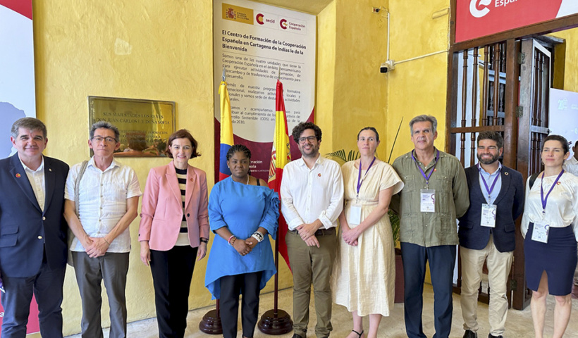 Visita de la secretaria de Estado de España a Colombia